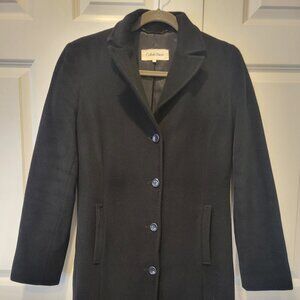 Like New! Calvin Klein wool/angora blend coat